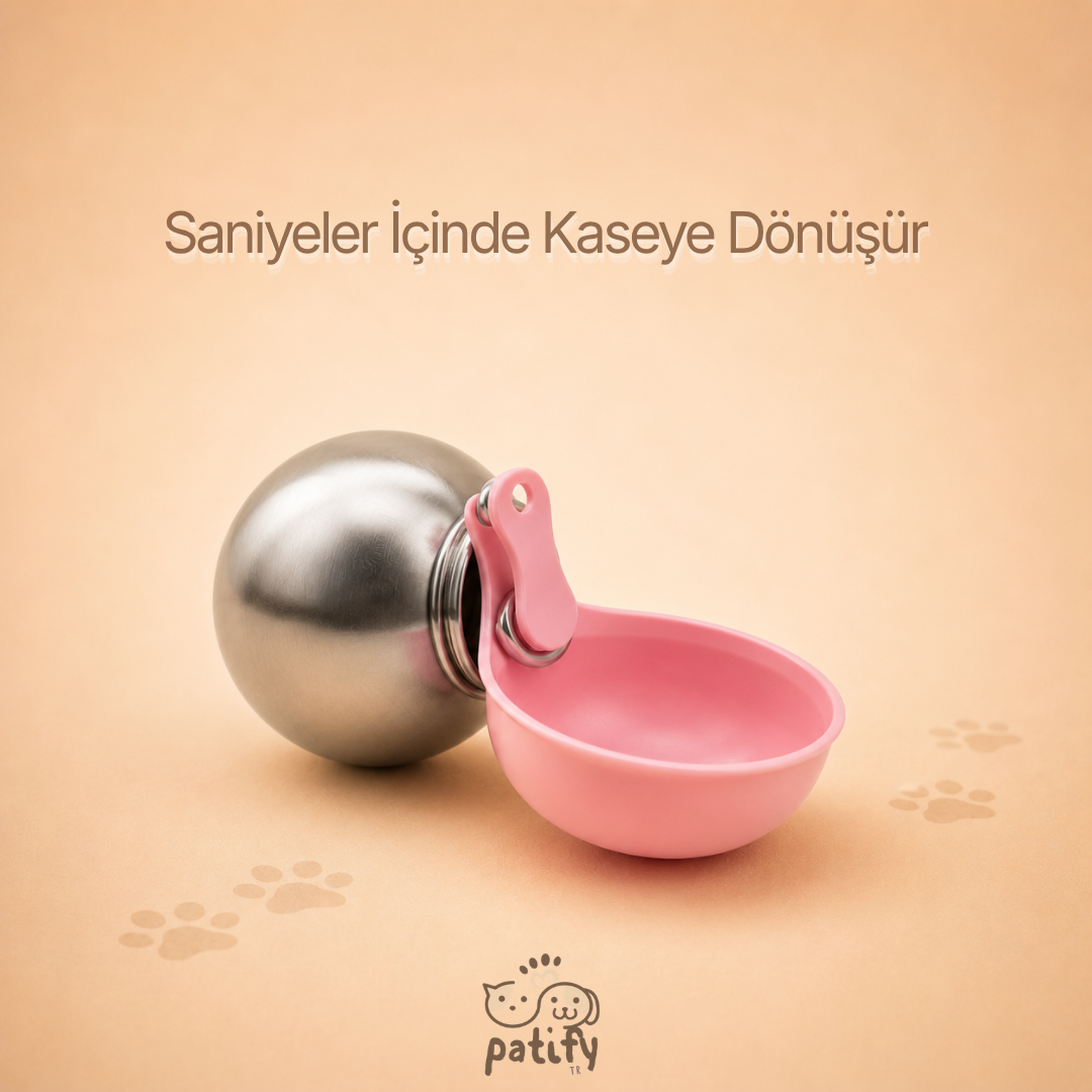 Patify™ Çelik Köpek Yürüyüş Matarası