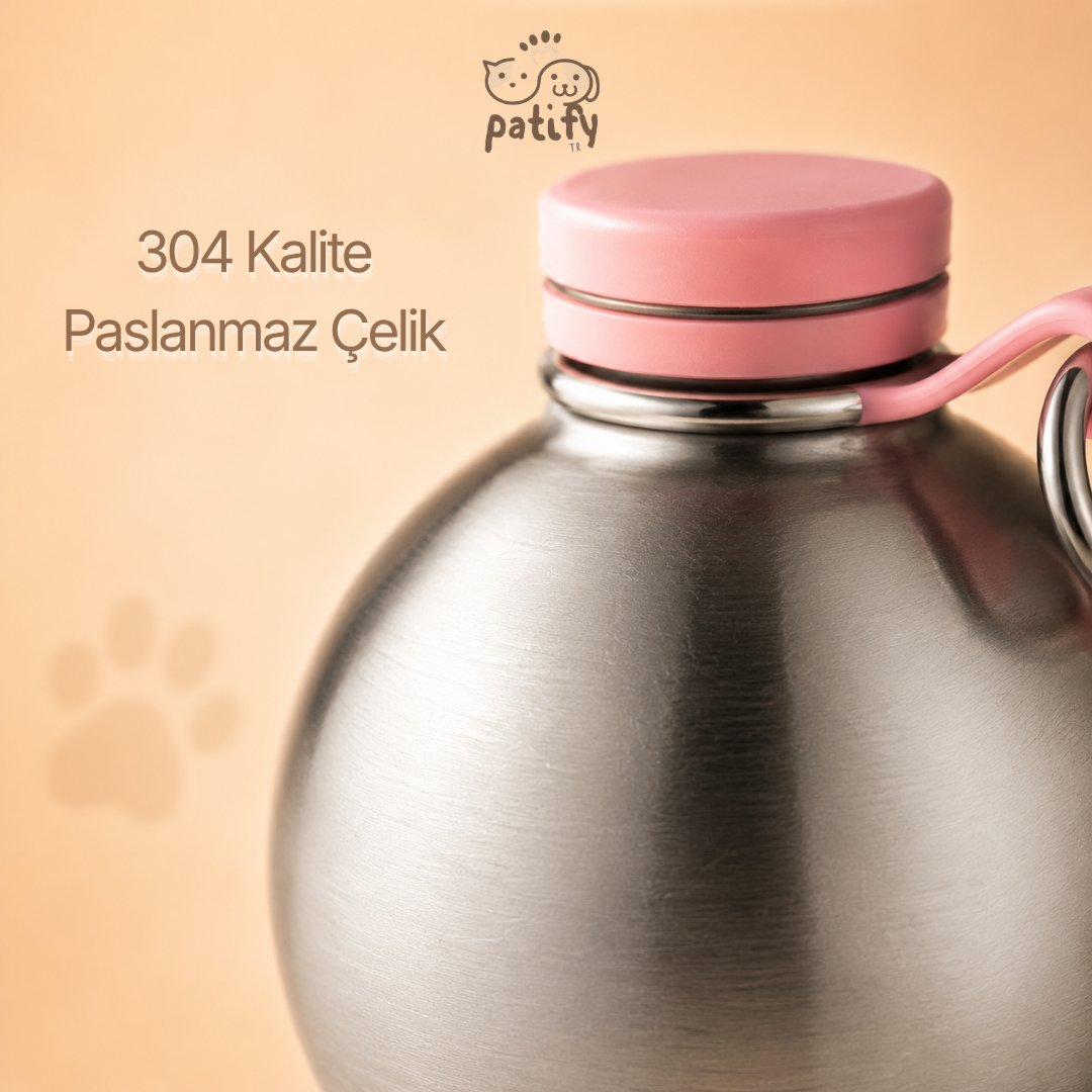 Patify™ Çelik Köpek Yürüyüş Matarası