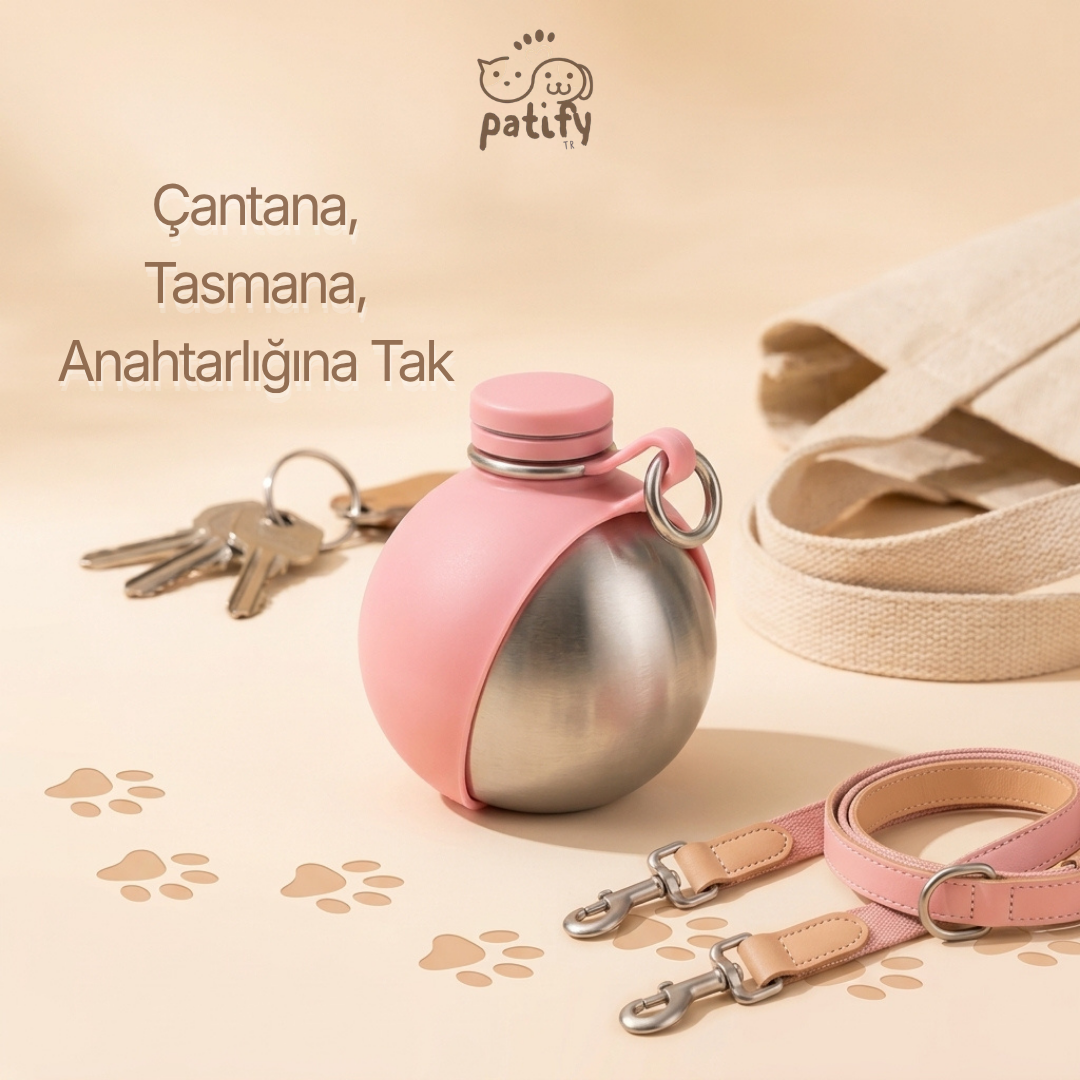 Patify™ Çelik Köpek Yürüyüş Matarası