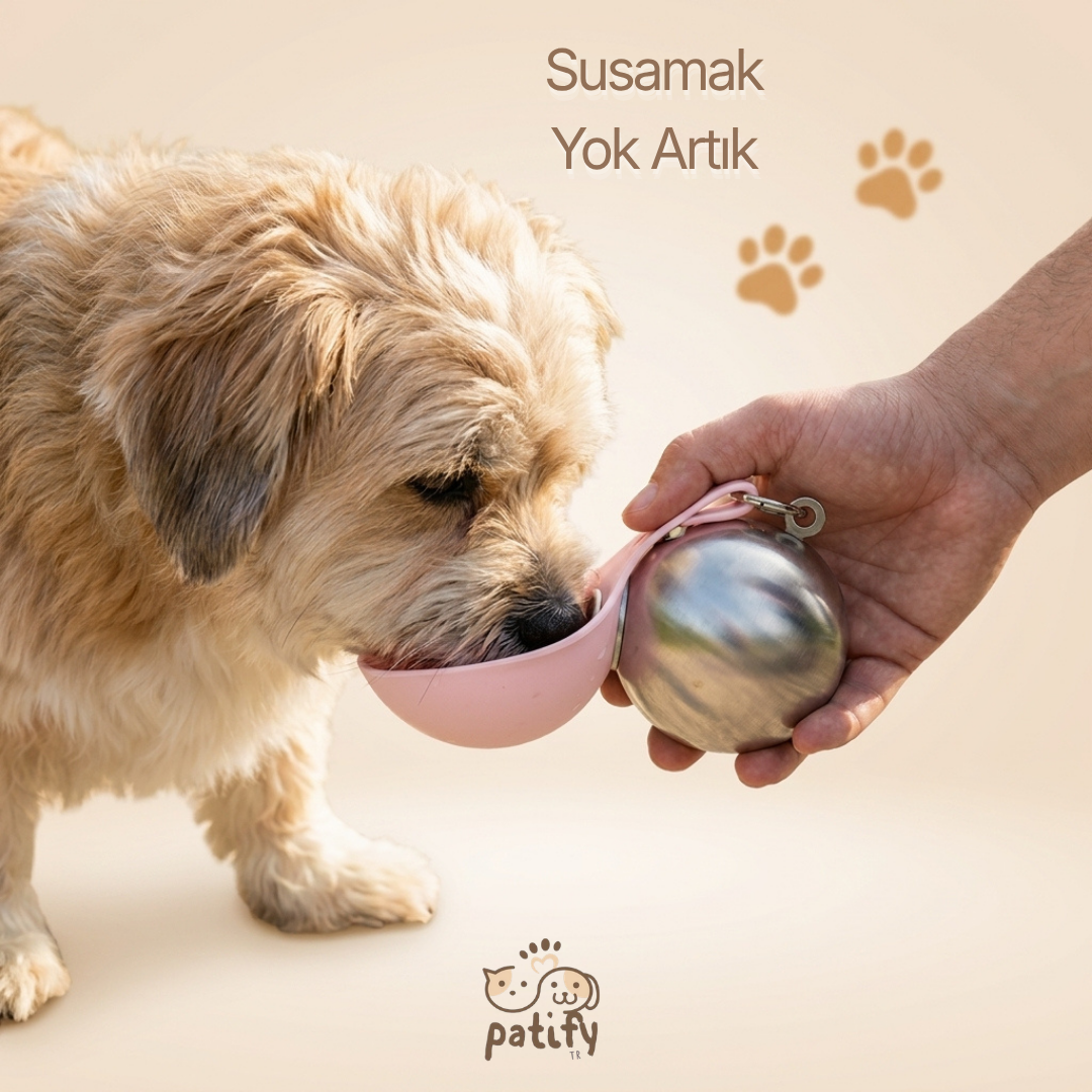 Patify™ Çelik Köpek Yürüyüş Matarası